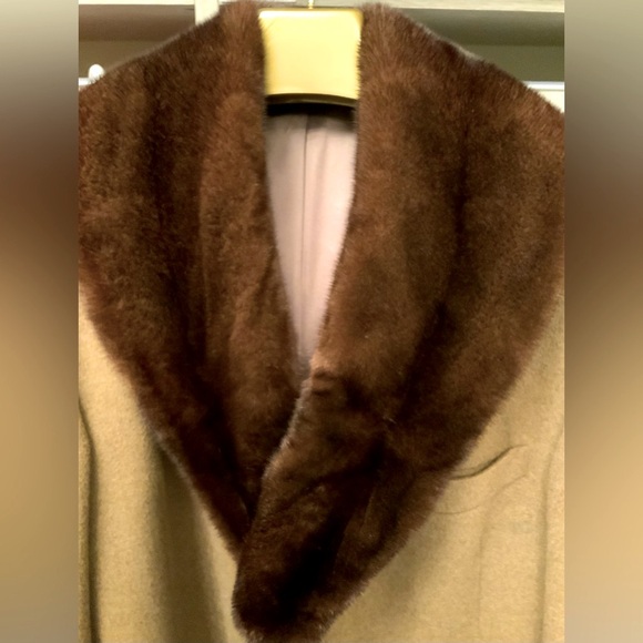 Tan and Brown Pea Coat with Classic Design - Picture 1 of 12